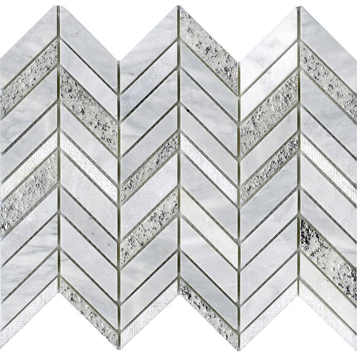 Victorian Chevron White 25,2x30,4x1