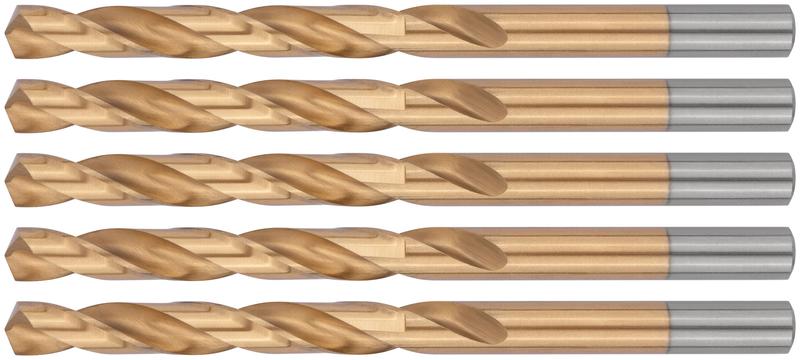 Сверло HSS по металлу титановое покрытие 8.0мм (уп.5шт) FIT 34180