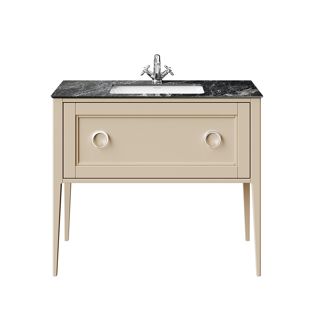 Тумба PLAZA Classic NEO напольная 1 ящик 100, капучино матовый