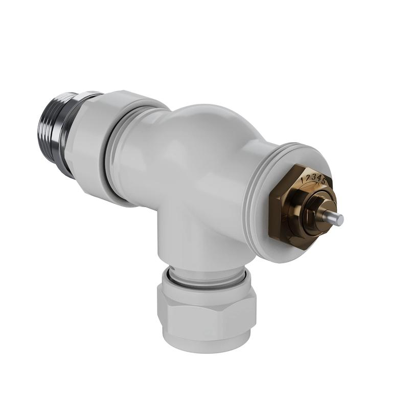 Набор термостатический осевой Design Pro 15мм М30х1.5 бел. Royal Thermo НС-1646642