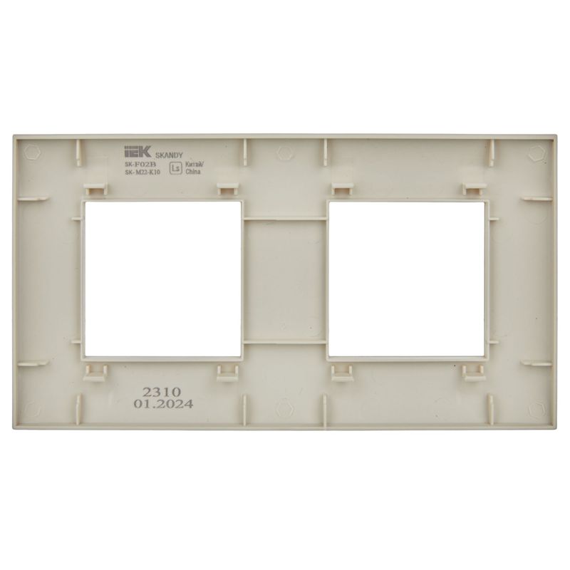 Рамка 2-м SKANDY SK-F01B беж. IEK SK-M22-K10
