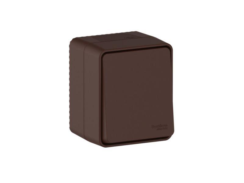 Переключатель проходной 1-кл. ОП AtlasDesign PROFI IP54 10AX корич. SE ATN546061