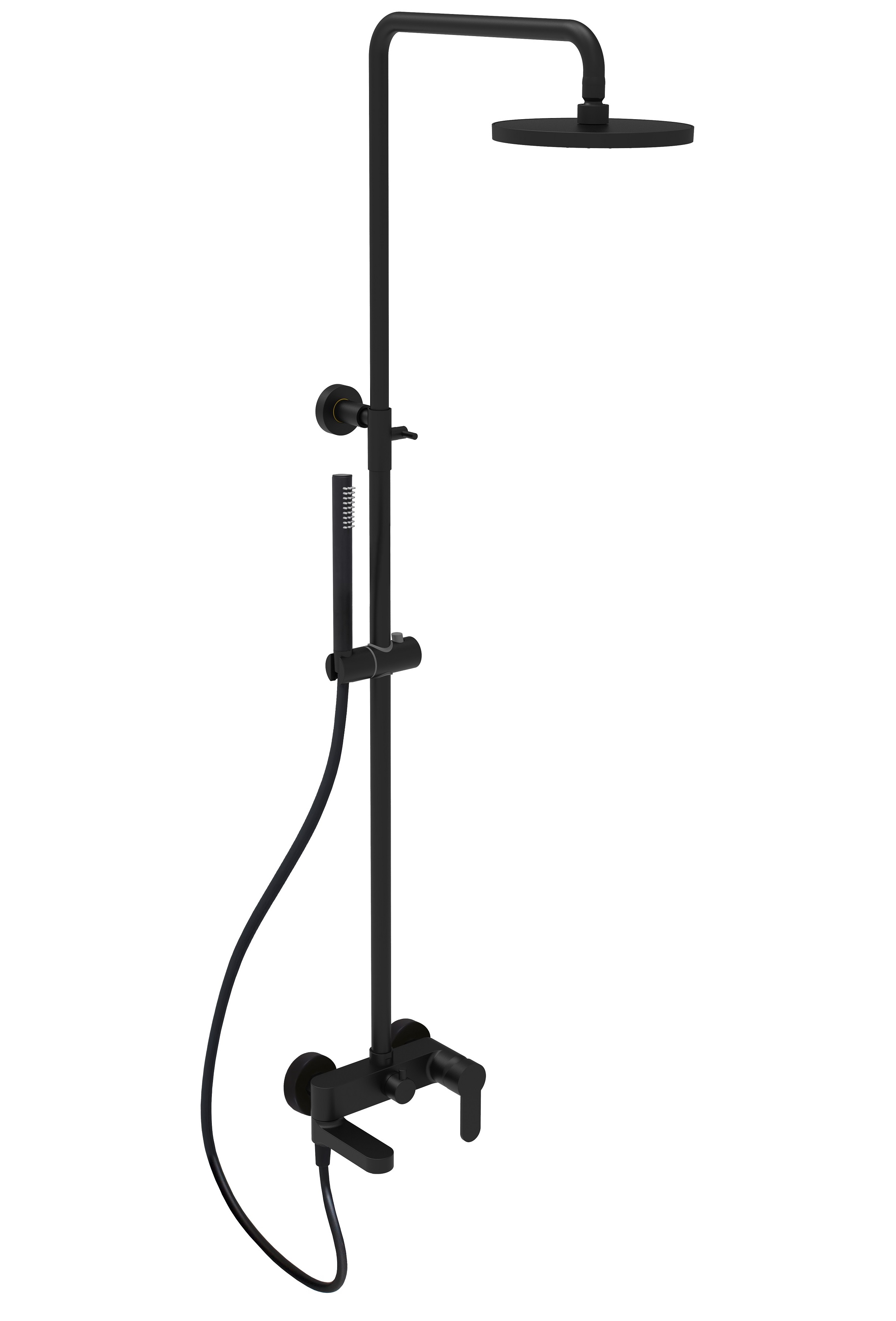 Комплект Paffoni Light KITZCOL632NO71 С ВНУТРЕННЕЙ ЧАСТЬЮ черный матовый