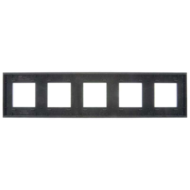 Рамка 5-м SKANDY SK-F25G стекло графит IEK SK-M52-G-K53