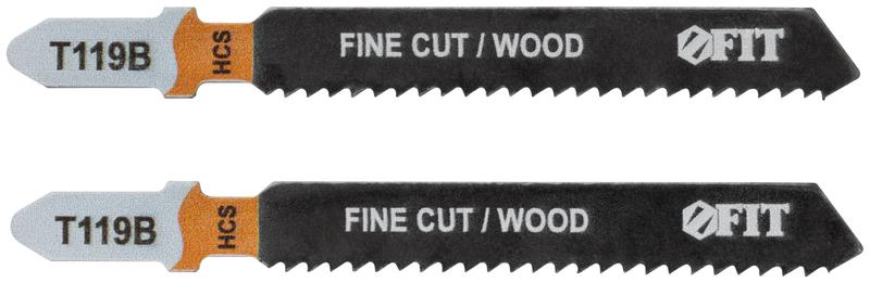 Полотно по дереву HCS фрезерованные волнистые зубья 91/67/2мм (Т119В) (уп.2шт) FIT 40884