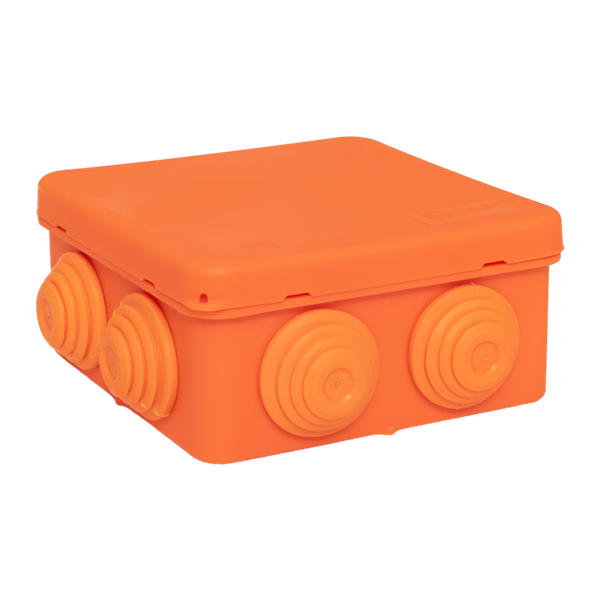 Коробка огнестойкая E45 85х85х40мм IP55 с клеммниками 6 полюсов 0.5-10кв.мм HF EKF plc-kmfr-85-610