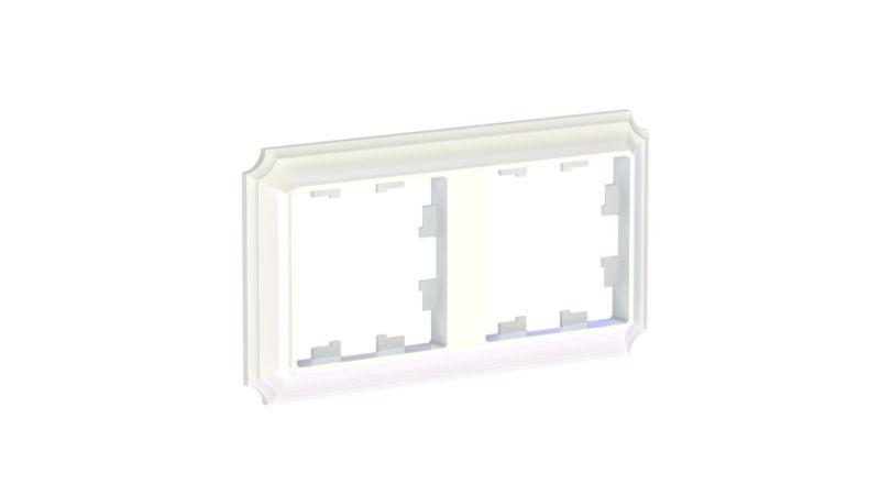 Рамка 2-м AtlasDesign Antique универс. жемчуж. SE ATN100402