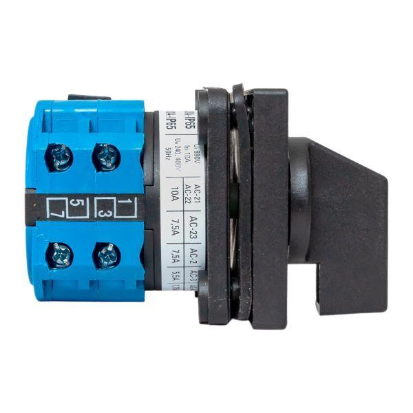 Переключатель кулачковый ПК-1-84 4п 10А для вольтметра (фазное напряжение) IP65 EKF pk-1-84-10-65