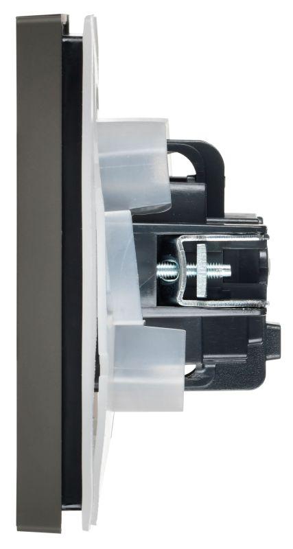 Розетка СП FORTE&PIANO 16А IP44 FP321 с заземл. защ. шторки с крышкой винт. крепл. сер. IEK FP-R16-16-44-K03