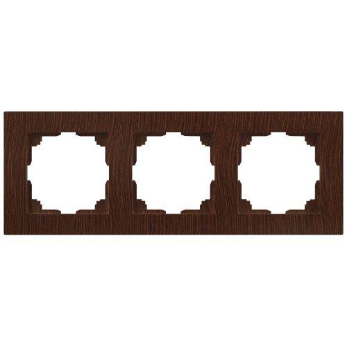 Рамка 3-м СП Accent 6-503-10 венге Intro Б0063794
