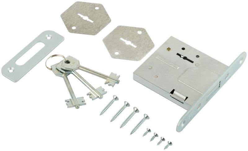 Замок врезной ЗВ8-4С прямоугольный ригель 66972