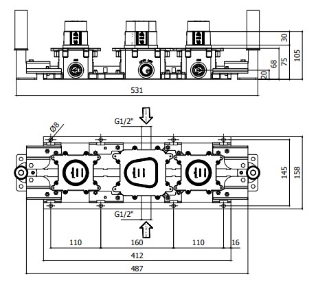 Paffoni MODULAR BOX MDBOX001 нейтральный