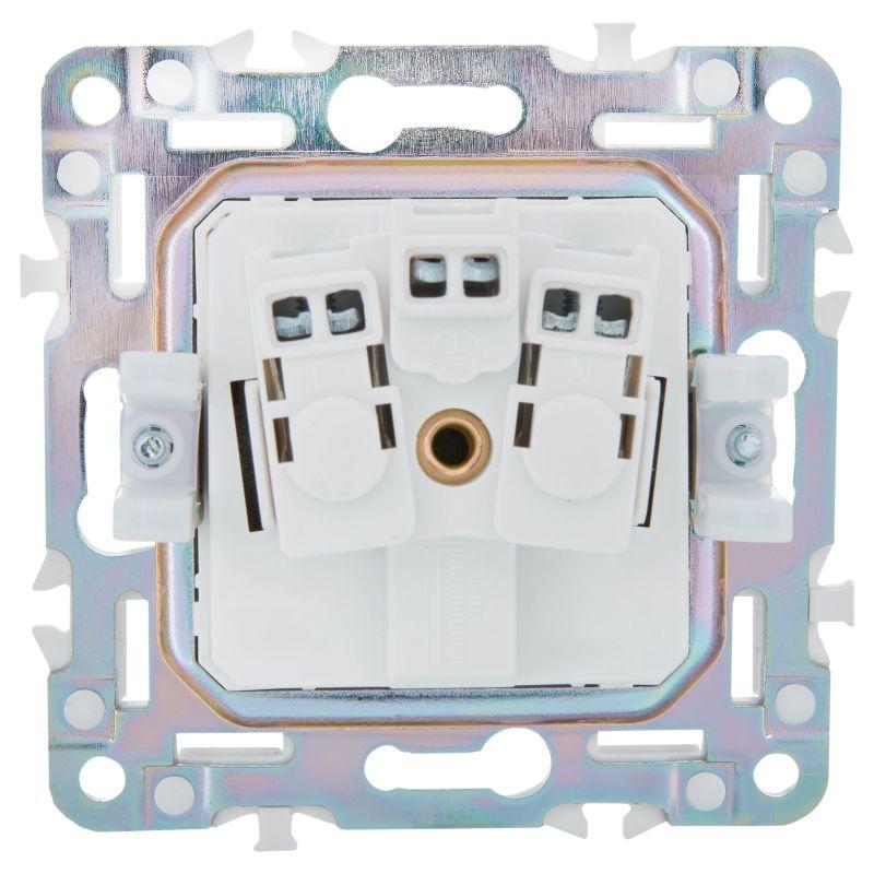 Розетка SKANDY 16А с заземл. без защ. шторок SK-R05Sa песочн. IEK SK-R11-16-K98