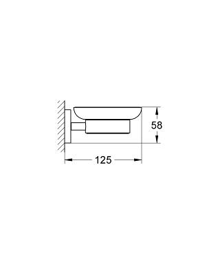 Мыльница с держателем Grohe Essentials 40444001