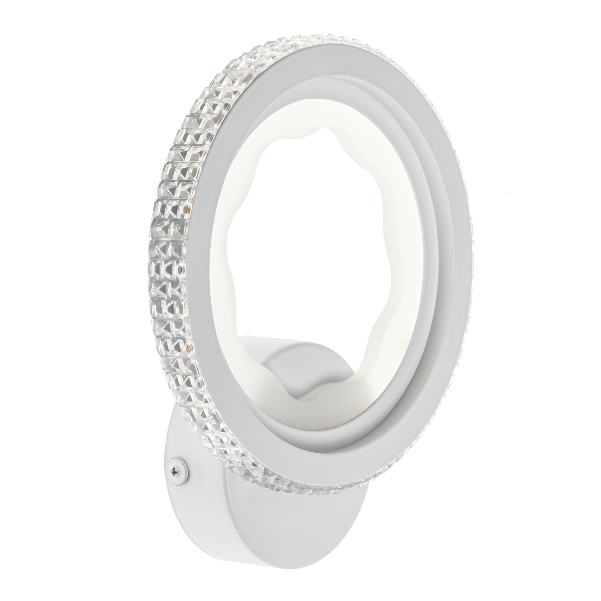 Светильник настенный светодиодный бра, LUCIDO, 195x55x230мм, 24Вт, 9м, белый, 51642 6, Ritter