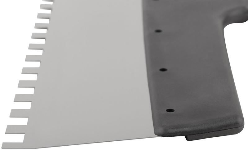 Шпатель фасадный зубчатый 350мм/зуб 8мм нерж. КУРС 06614