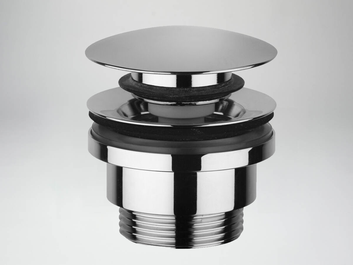 Универсальный донный клапан клик-клак 1 1/4" из латуни цвет хром Paffoni ZSCA050CR Хром