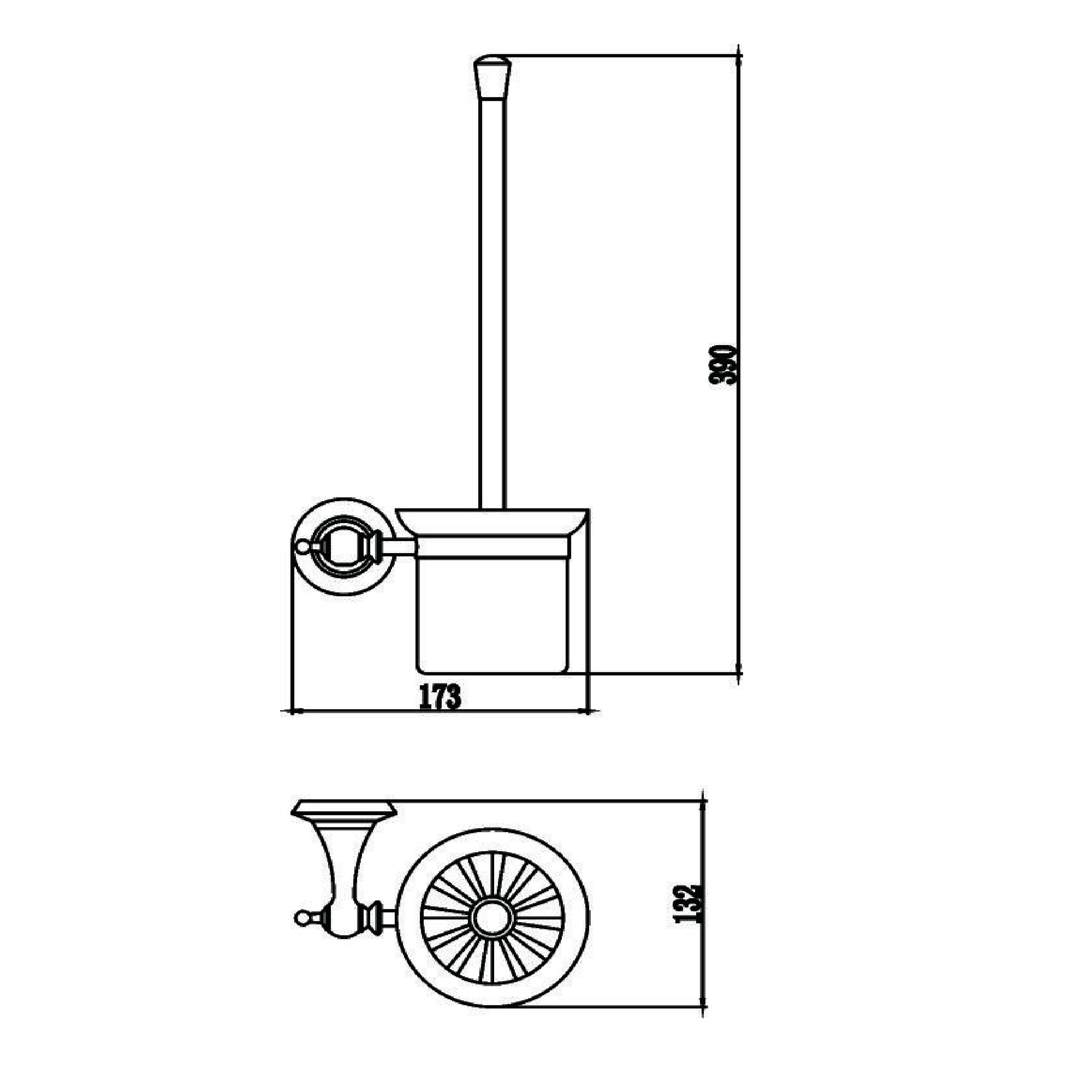 Ершик Savol  S-06994W, белый