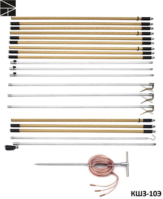 Заземление переносное для воздушных линий КШЗ-10Э сечение 25мм ЭЛЕКТРО ТРЕЙД ET-Z213-25