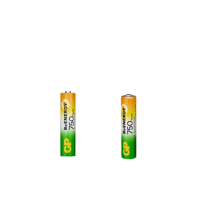 Аккумулятор AAA/HR03 ReEnergy 1.2В 750мА.ч (блист.2шт) GP 20264