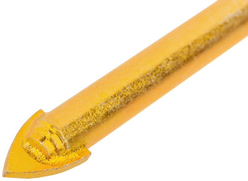 Сверло универсальное по кафелю стеклу керамограниту бетону кирпичу 8х75мм трехгранный хвостовик КУРС 35175