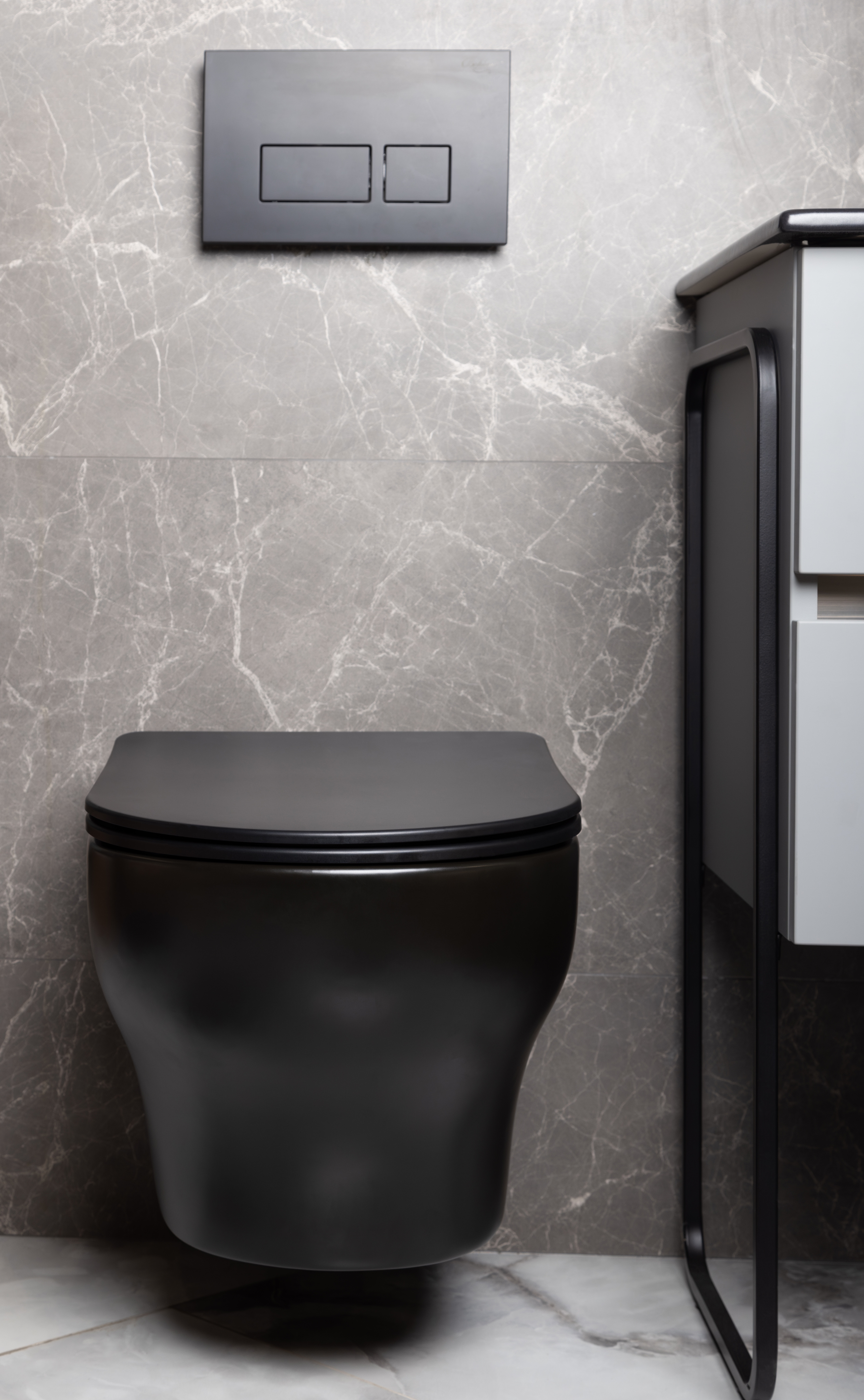 Биде подвесное FIORE Черный матовый