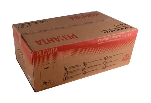 Котел газовый ГК-11 настен. двухконтурный Ресанта 74/9/1