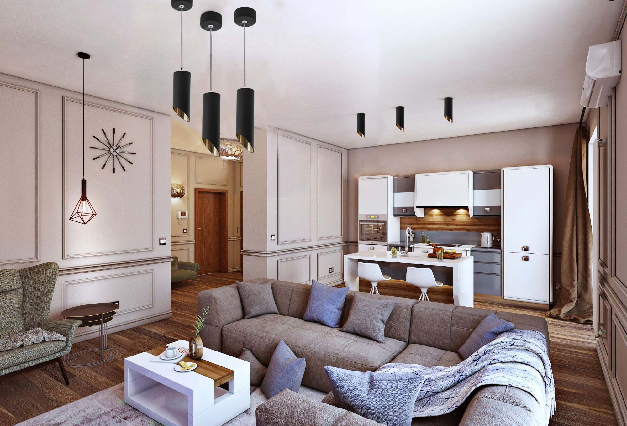 Светильник ДСО GU10 без лампы на подвесе черный золото