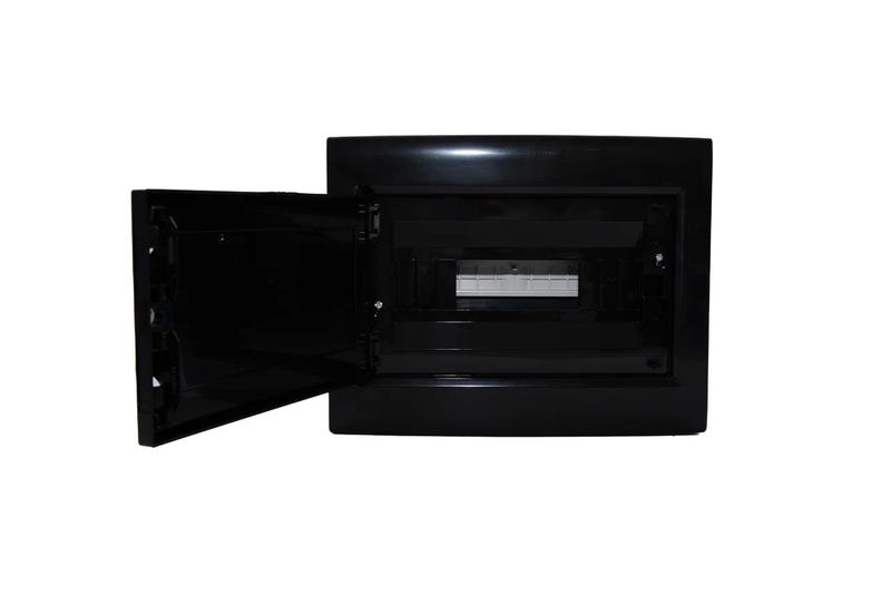 Корпус щита распределительного для модульного оборудования 12M навесной прозр. затемненная дверца черн. Cetinkaya Pano CP30912B