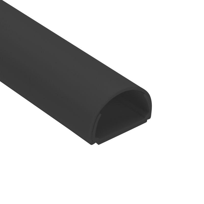 Кабель-канал 13х30 L2000 полукруглый усилен. черн. Rexant 28-1330-2