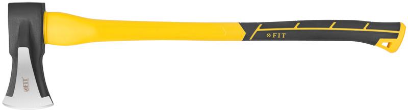 Топор-колун "ушастый" кованый 800мм 3000г фибергласовая длинная ручка FIT 46176