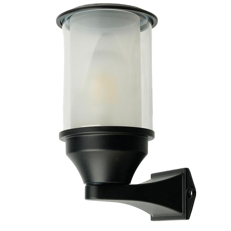 Светильник садово-парковый 220хH1401 черн. (на стену вверх) FERON 51736