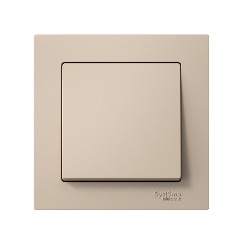 Выключатель 1-кл. AtlasDesign (сх. 1) 10AX быстрозажим. клем. в сборе песочн. SE ATN001212S