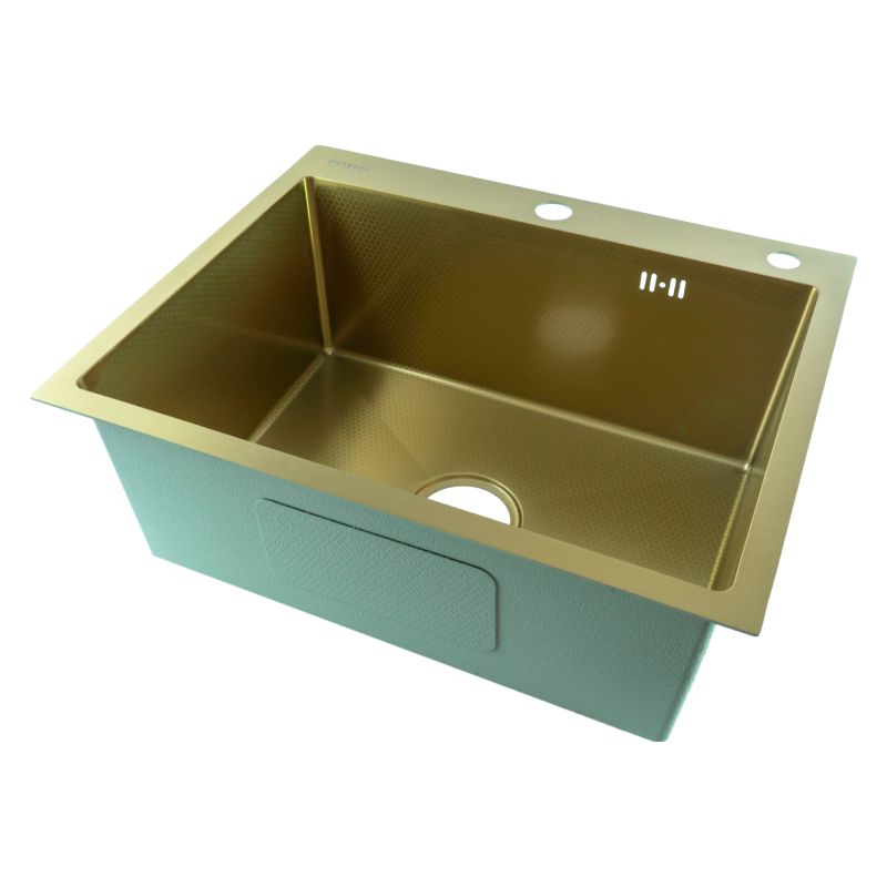 Мойка для кухни Fmark FSC5545C, матовое золото