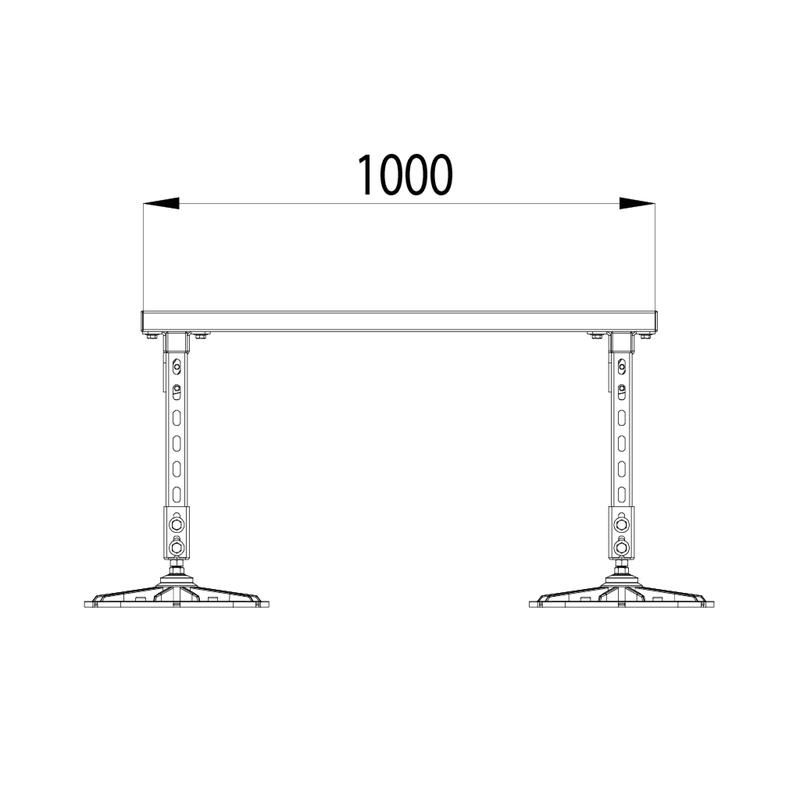 Конструкция опорная для установки оборудования TECHNORAPTOR FOOT 1200х1000 HD КМ TR0215