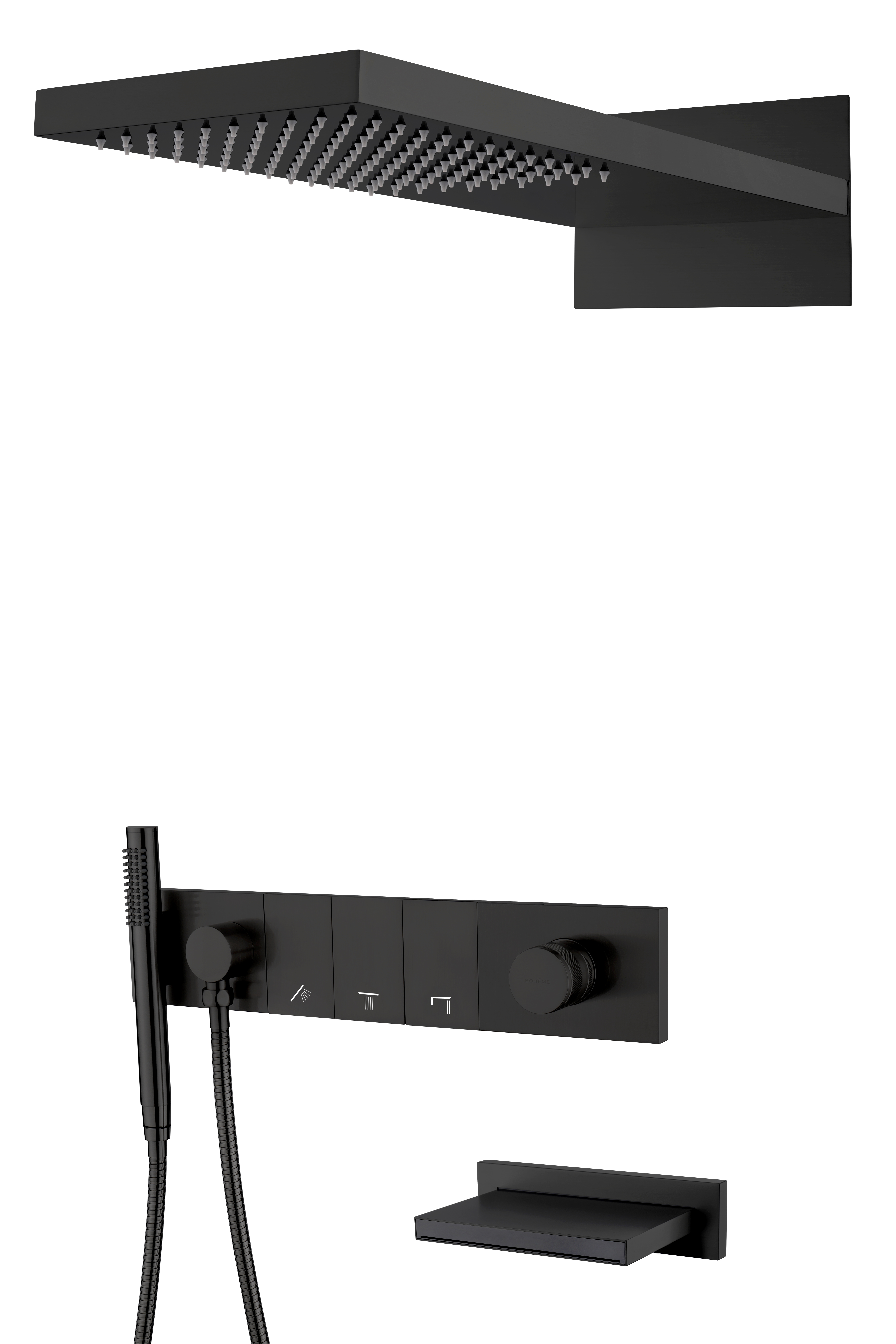 Встроенная душевая система  ZODIAC с термостатом, трехпозиционная GOLD