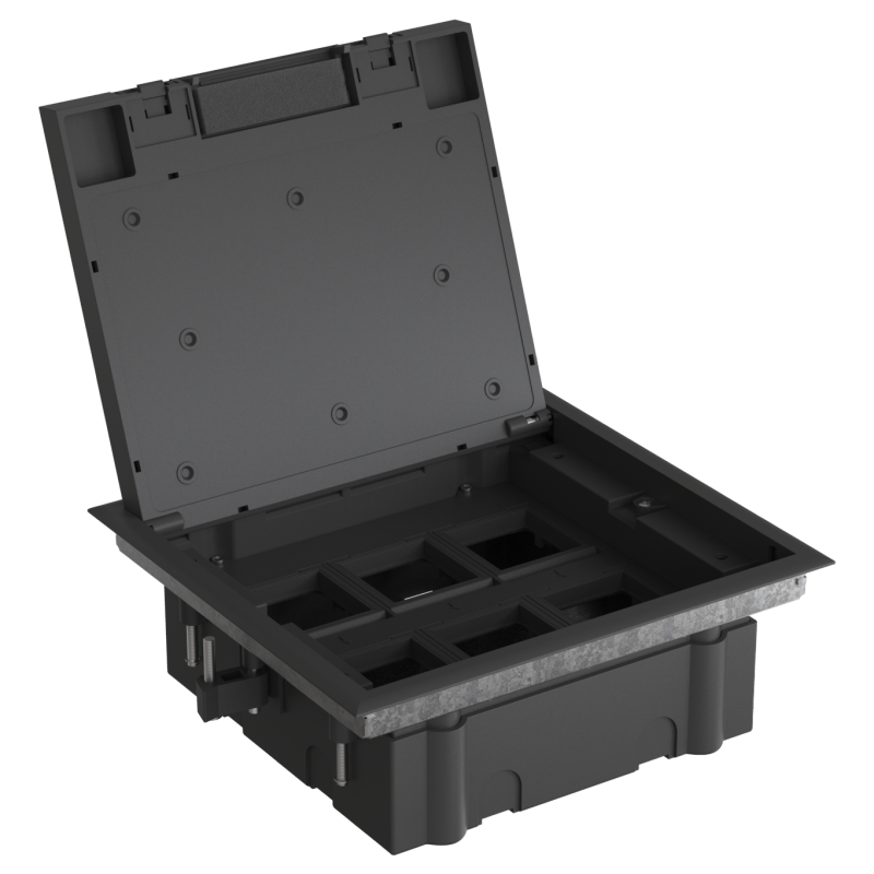 Люк MultiDesk MDK10 на 12мод. IP40 с монтажной коробкой для фальшпола SE MDK10112