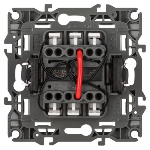 Выключатель 2-кл. Эра12 12-1105-16 10А 250В 10AX с подсветкой механизм титан Эра Б0065719