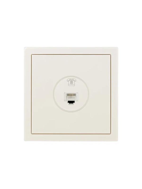 Розетка телефонная евр СП ZIMA IP20 слон. кость LEZARD 704-9088-137