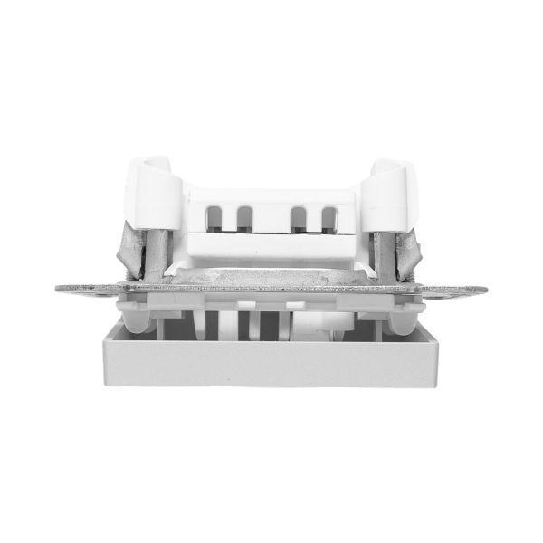 Выключатель 1-кл. СП Эпика с подсветкой механизм алюм. EKF UP1-SWA-14