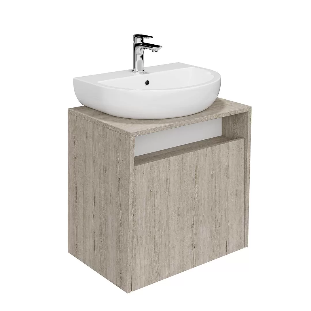 Тумба PRO подвесная 1 ящик 60, дуб Орегон