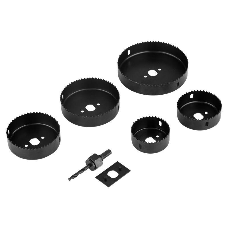 Набор кольцевых пил по дереву 64-127мм 9 предметов Kranz KR-92-0252