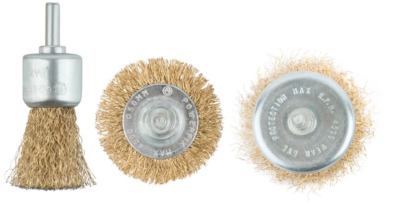 Корщетки со штифтом (колесо 50мм/чашка 50мм/венчик 25мм) (уп.3шт) MOS 38561М