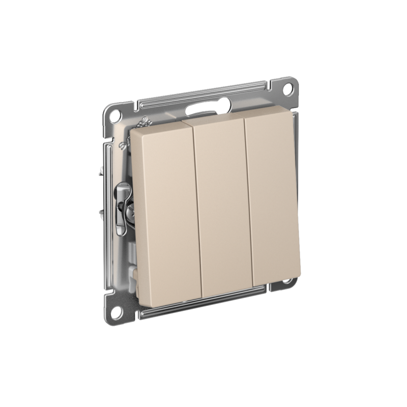 Выключатель 3-кл. AtlasDesign (сх. 1+1+1) 10AX механизм песочн. SE ATN001231