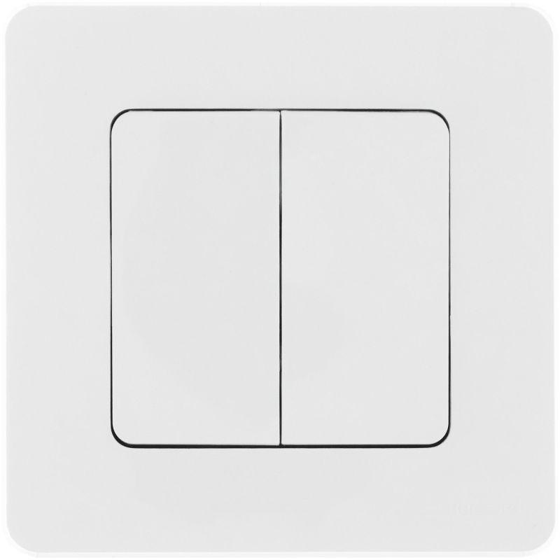 Выключатель 2-кл. Inspiria 10А IP20 250В 10AX механизм бел. IEK 673620