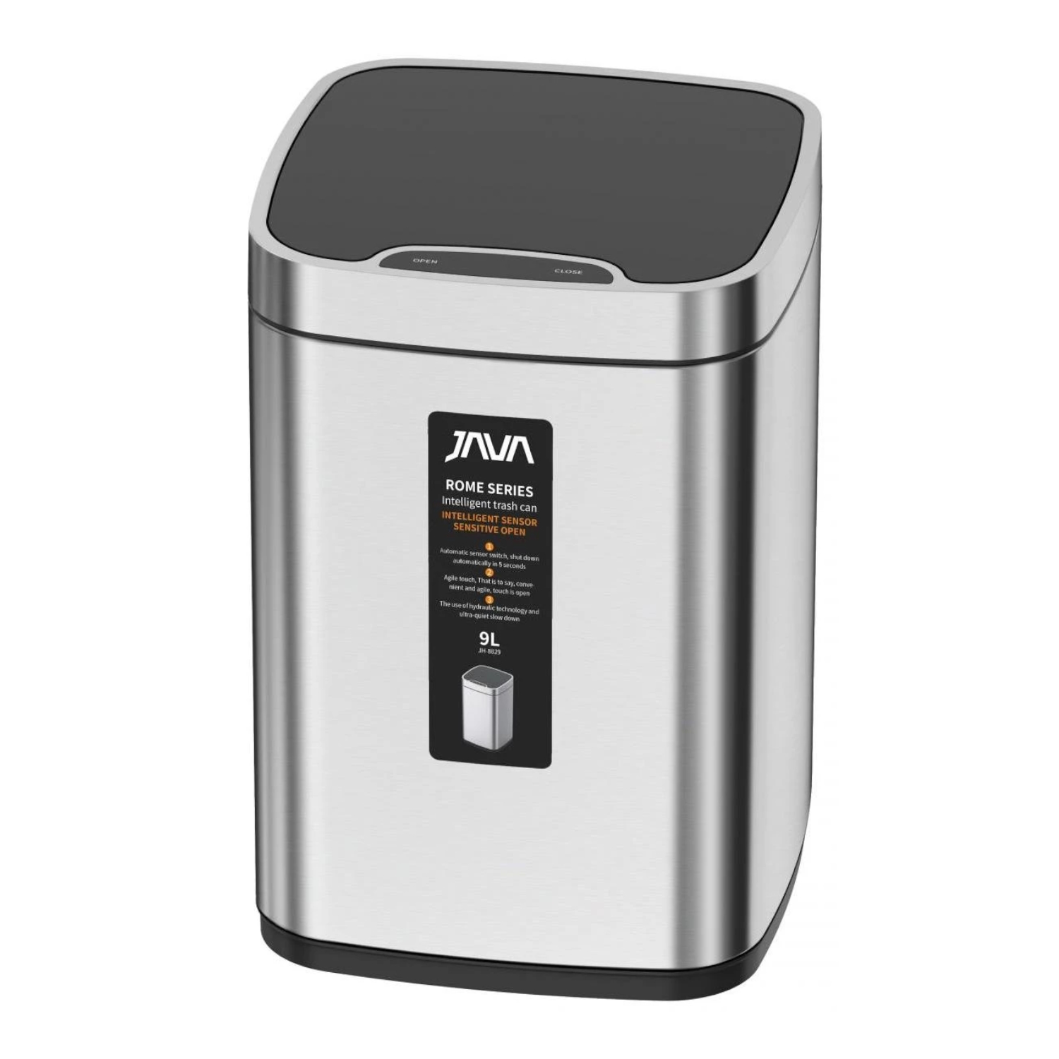 Сенсорное ведро JAVA S-883-9L, 9 литров