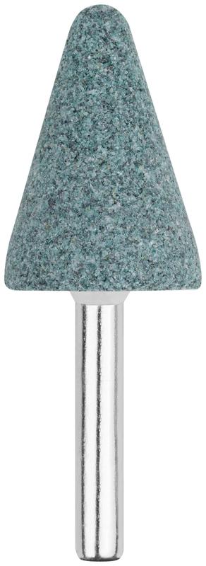 Шарошка абразивная по камню/мрамору/кафелю хвостовик 6мм конус с закруглением 25х35мм FIT 36981