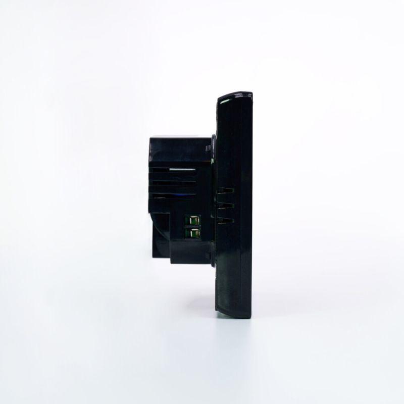 Термостат программируемый ArtGallery 16А с Wi-Fi для электрич. теплого пола моноблочный черн. SE GAL001038