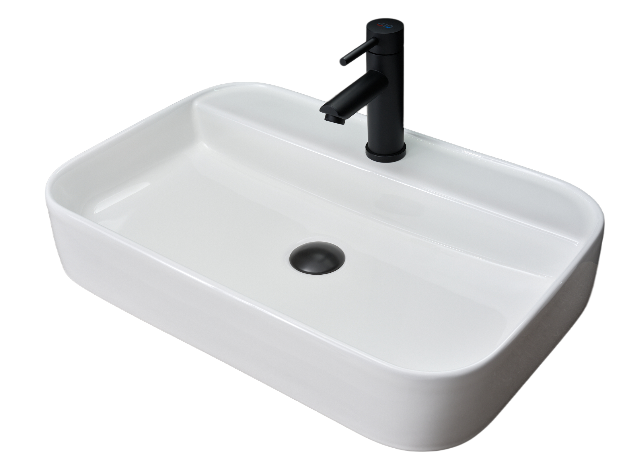 Раковина Gid N9660 51232 накладная белая 60x40x11