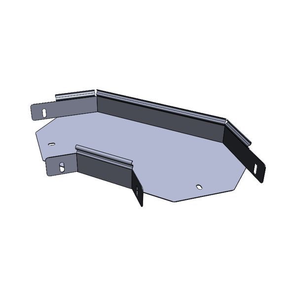 Угол для лотка горизонтальный 90град. 50x400мм плоский EKF g9050400-FL